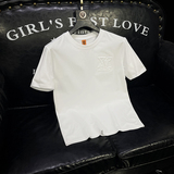 长期供货大2026新款夏季男士丝光棉刺绣T恤3126P75黑，男装T恤，电商A315