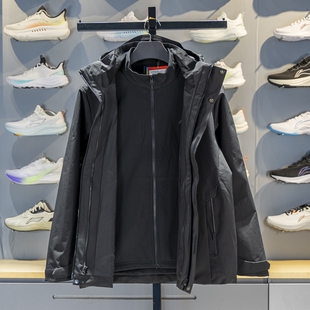 李宁运动风衣男子2025冬季加绒保暖防泼水三合一珑壳外套AWBV113