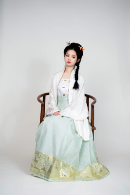 凤翥斋鹿鹤同春真丝马面裙汉服