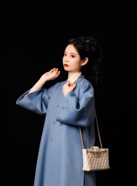 凤翥斋羊毛绒水波纹定制汉服