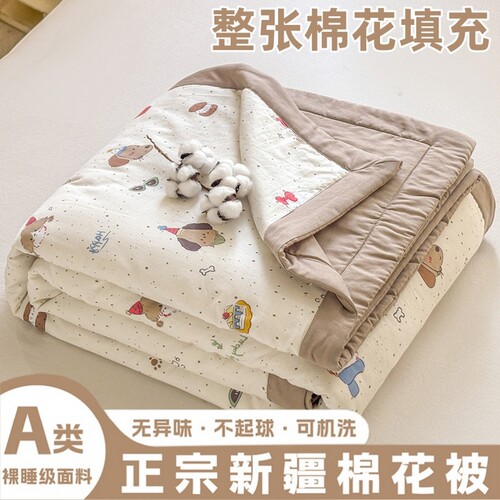A类新疆纯棉空调夏凉被可机洗