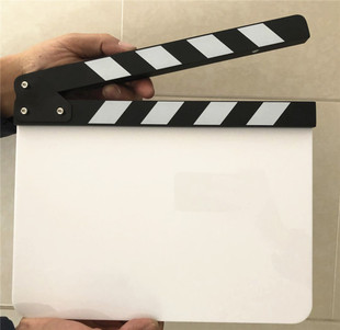 导演板打板空白标准场记板电影拍板剧组亚克力板DIY定制创意摆件