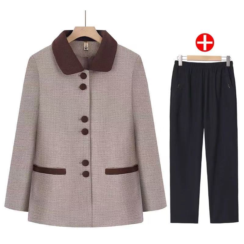 奶奶装春秋装外套女中老年妈妈