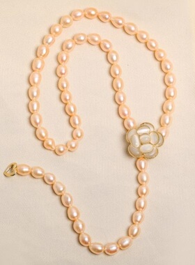 戴拉高级感淡水无核珍珠项链