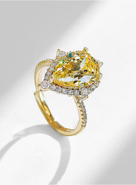 轻奢水滴小众设计时尚个性风戒子