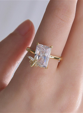 复古高级感几何饰品开口夸张戒指