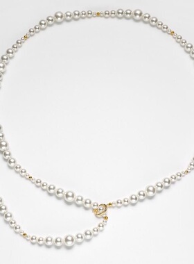 戴拉时尚气质长款施家珍珠项链