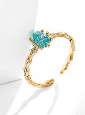 复古时尚风食指小众设计感戒子