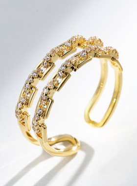 时尚双层高级轻奢个性潮流开口