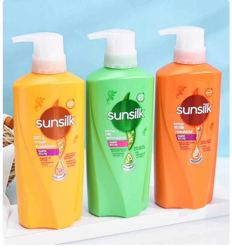 泰国sunsilk夏士莲洗发水护发素绿色修复干枯改善毛糙椰子西瓜