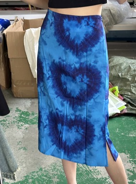 【现货福利价，买平时自己的尺码就好】WUT X蓝色爱心裙子