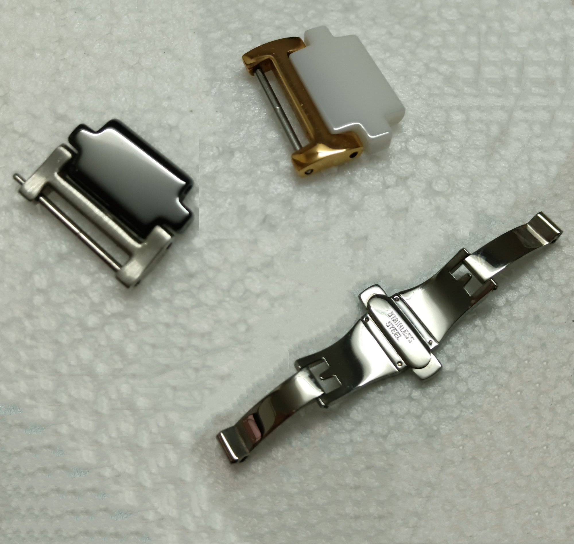 表带带粒天王陶瓷玫瑰金