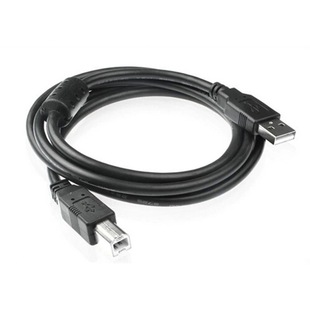 3米黑色USB标准2.0方口打印线连接线打印机数据线全铜带磁环屏蔽
