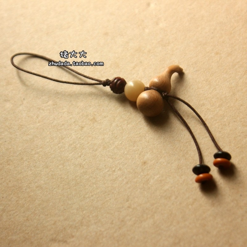 包邮桃木葫芦挂件菩提手机链纯手工编织挂绳挂链原创可爱手机绳U,3C数码配件,手机挂件/手机链,淘宝优惠券,粉丝福利购,淘宝优惠卷