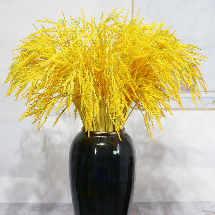 高仿真水稻谷粒黄中带绿