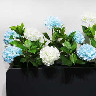 饰花假花塑料花 仿真绣球花单枝装