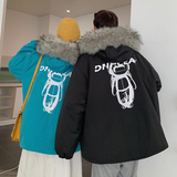 主推情侣装冬装加厚羊羔毛棉服太空人情侣棉衣外套G973P128男，男装棉衣，电商A339