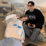 2022情侣装春装简约印花情侣卫衣女宽松百搭外套G937P33男类，女装短外套，电商A339