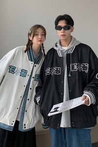 主推秋装 学院风小熊情侣夹克绣花棒球服外套 G950 P88 控118女类图片