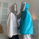 主推情侣装冬装加厚羊羔毛棉服太空人情侣棉衣外套G973P128女，男装棉衣，电商A339
