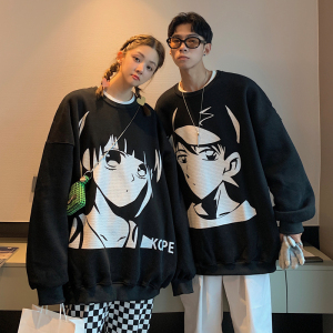 主推 情侣装秋装 卡通动漫潮圆领套头情侣卫衣 G945 P35 女类图片