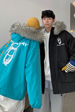 主推情侣装冬装加厚羊羔毛棉服太空人情侣棉衣外套G973P128女，男装棉衣，电商A339