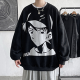 大皂短句潮卡通动漫男孩圆领套头卫衣外套大码G943P35，女装短外套，电商A339