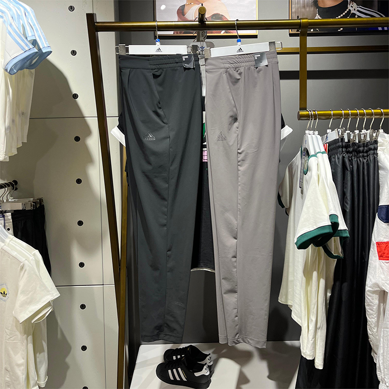 Adidas/阿迪达斯夏季速干梭织男子运动休闲训练健身长裤 JD5231