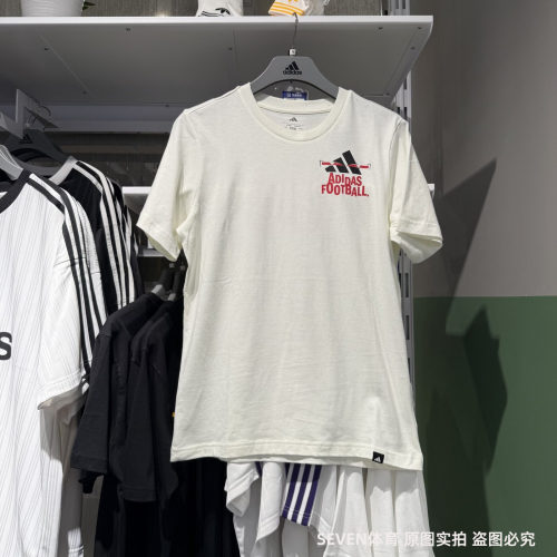阿迪达斯短袖男足球文化半袖T恤