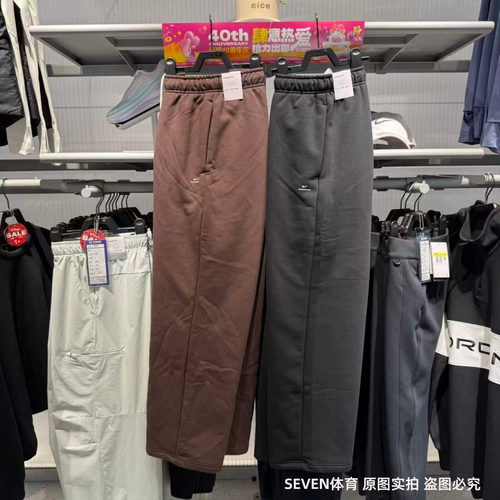 NIKE耐克男25秋冬新款卫裤刺绣小标简约保暖直筒长裤 IM6334-010
