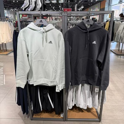 Adidas阿迪达斯男女加绒加厚运动宽松长袖连帽卫衣套头衫IB2731