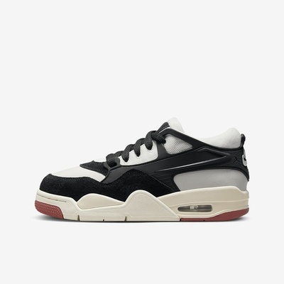 耐克大童鞋2024秋新款AIRJORDAN4气垫运动休闲鞋FQ7938-100-001