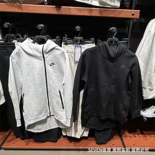 Nike耐克女子秋冬中长款夹克运动连帽针织外套FB8244-010-013