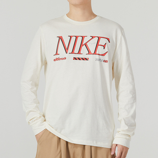 110 正品 T恤FD1340 耐克男子简约百搭运动休闲圆领长袖 060 Nike