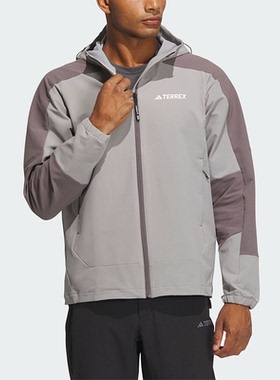 正品Adidas/阿迪达斯男子运动休闲软壳衣梭织外套 IP0732 IP0737