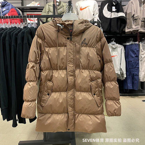 Nike 耐克 男子运动休闲中长款连帽保暖羽绒服DZ4554-010-256