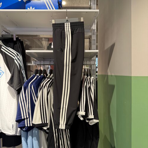 Adidas阿迪达斯女26夏新款三条杠速干户外跑步运动训练长裤JZ2173