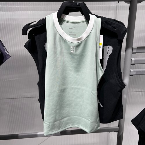 NIKE耐克女夏季新款运动网球瑜伽透气速干无袖背心T恤FZ6658-006