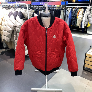 正品Adidas/阿迪达斯三叶草男女新年款双面穿休闲外套IX4214 4215