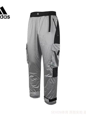 正品Adidas/阿迪达斯百搭男裤秋款运动工装宽松休闲长裤 IC9251