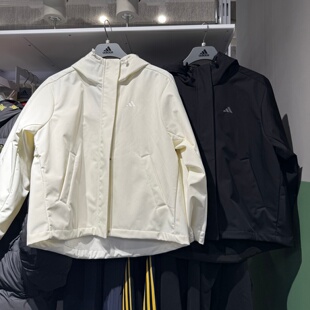 Adidas阿迪达斯女子26春新款户外运动外套加绒保暖梭织夹克KS2782