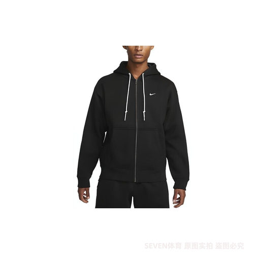 Nike耐克男子加绒连帽衫春季新款外套针织宽松休闲叠搭DR0403