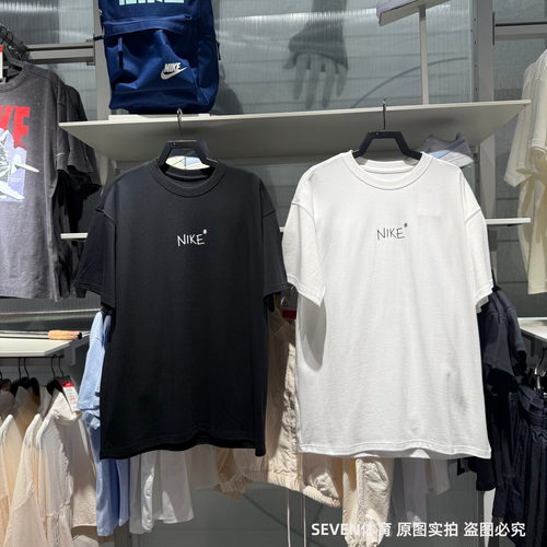 Nike耐克男子26夏季新款印花短袖圆领宽松透气半袖T恤 IV2646-100