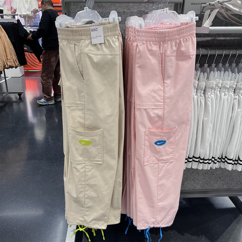 Nike/耐克宽松长裤刺绣运动休闲