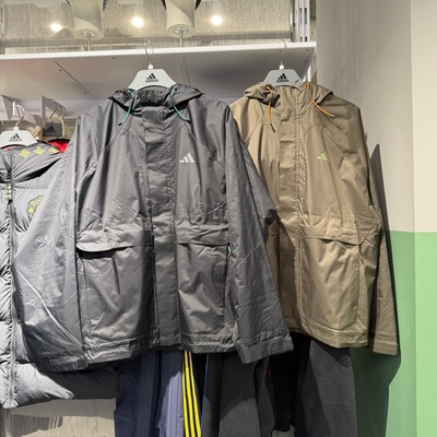 Adidas阿迪达斯男子26春季新款梭织加绒保暖运动训练外套 KR2493