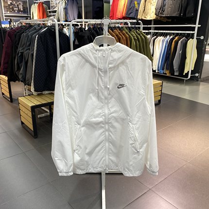 正品Nike/耐克男子上衣宽松梭织连帽休闲运动夹克外套 FB7805-100