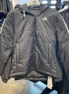 Adidas/阿迪达斯男子 冬季连帽保暖防风运动休闲棉服外套 KF6755