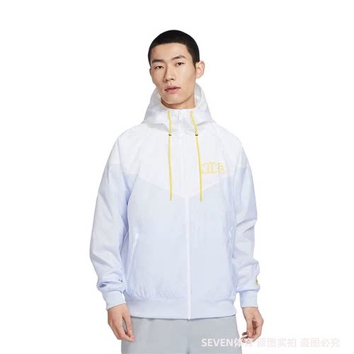 正品Nike/耐克男子运动休闲梭织外套防风宽松连帽夹克DX0695-085