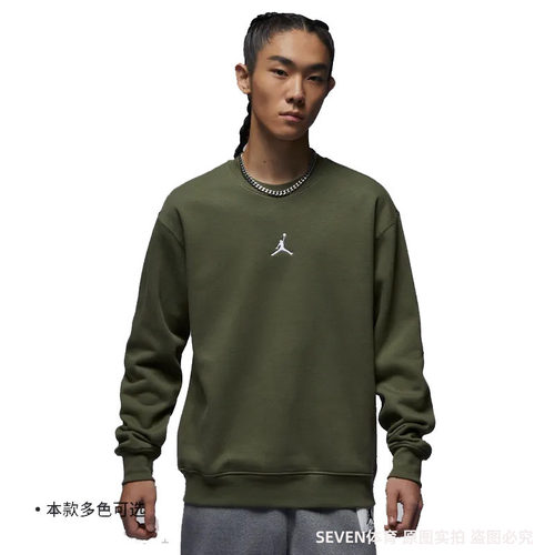 正品Nike/耐克冬新款男子加绒圆领宽松休闲运动卫衣套头衫FV8451