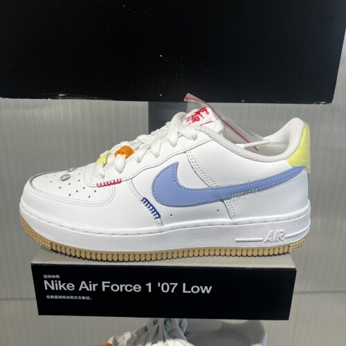 NIKE耐克大童空军一号运动鞋新男女童平底板鞋NIKE AF1IW2031-141